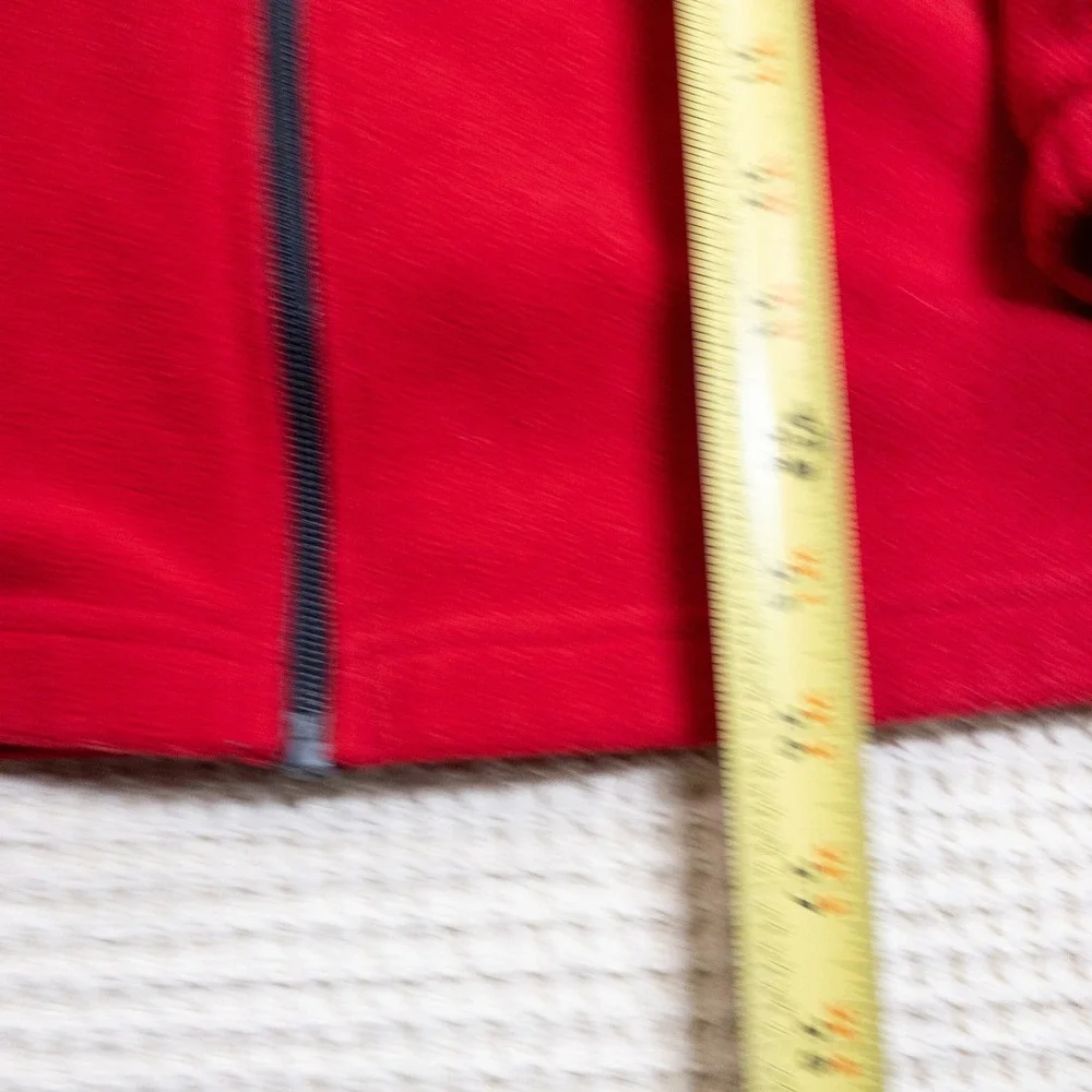 Columbia Steens Mountain Full Zip Fleece Jacket Mens XL Red Charcoal Gray XL